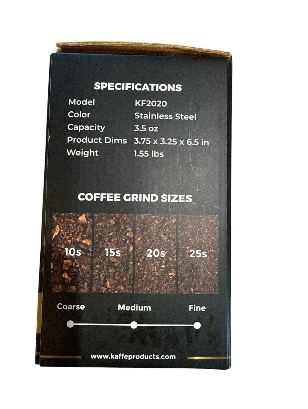 Kaffè KF2020 Electric Blade Coffee Grinder Stainless Steel New in Box